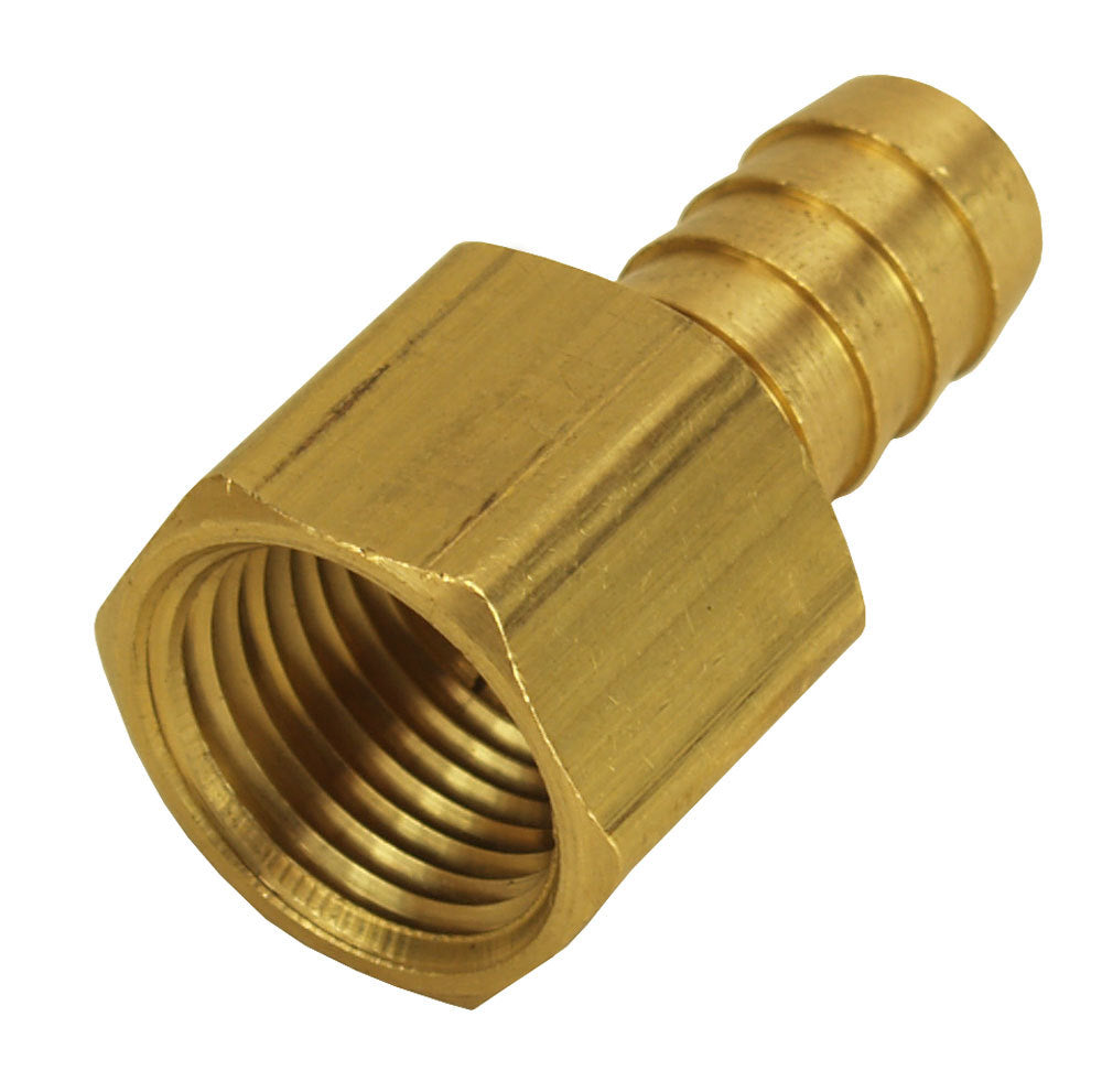Derale   Straight Hose Barb Fitti ng 1/2 NPT F x 1/2 Barb  DER98106