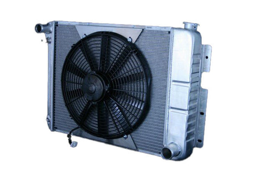 Dewitts Radiator Radiator w/Fans Camaro 67-69 SBC Man Trans Raw MPN DEW32-4139004M For GM F-Body 1967-69