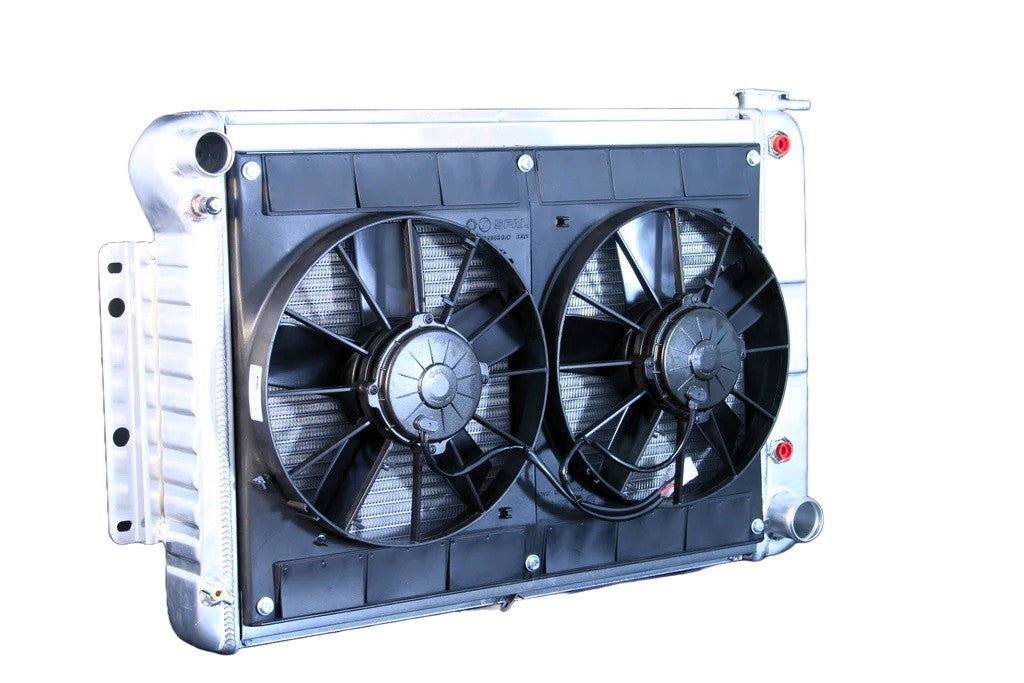 Dewitts Radiator Radiator w/Fans Camaro 67-69 BBC Auto Trans Raw MPN DEW32-4139022A For GM F-Body 1967-69
