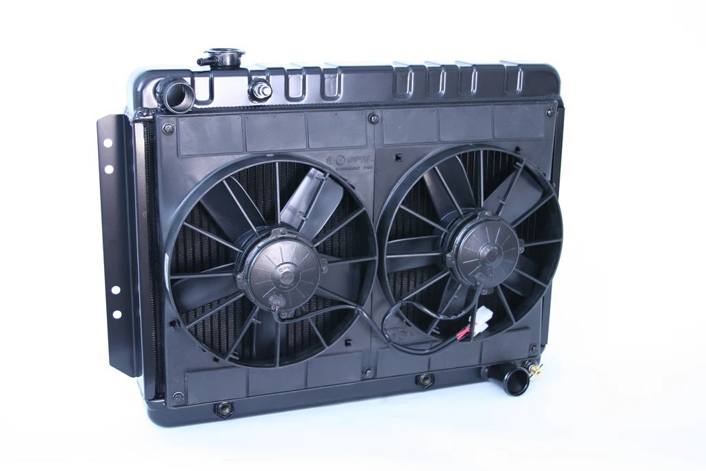 Dewitts Radiator Radiator w/Fans Impala 65-70 Auto Trans Black MPN DEW32-4239016A For GM B-Body 1965-70