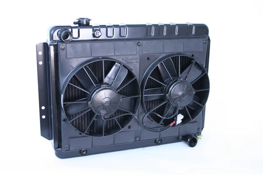 Dewitts Radiator Radiator w/Fans Impala 65-70 Auto Trans Black MPN DEW32-4239016A For GM B-Body 1965-70