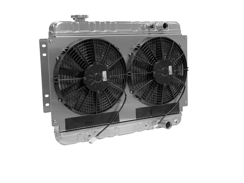 Dewitts Radiator Radiator w/Fans Chevelle 68-72 LS Auto Trans Raw MPN DEW32-6139003A For GM A-Body 1968-72