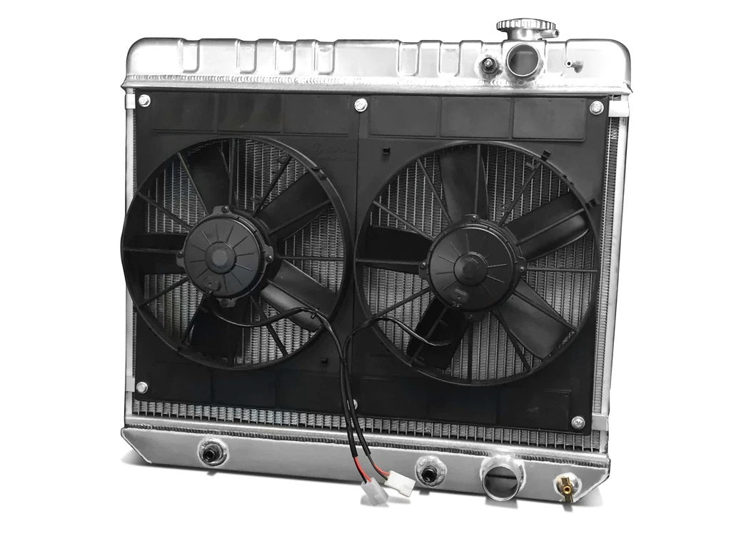 Dewitts Radiator Radiator w/Fans C-10 Trk LS 63-66 Auto Trans Raw MPN DEW32-6139017A For GM Fullsize Truck 1963-66