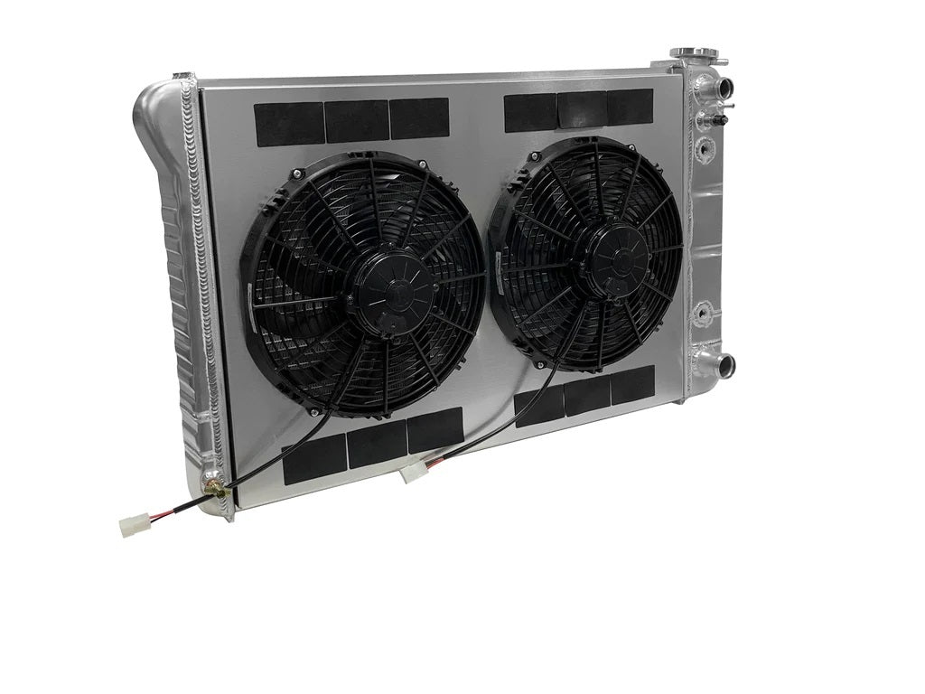 Dewitts Radiator Radiator w/Fans C-10 Trk LS 73-86 Trans Raw MPN DEW32-6139019A For GM Fullsize Truck 1973-86