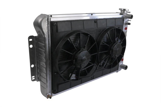 Dewitts Radiator   Radiator w/Fans Camaro 67-69 LS Auto Trans Raw  DEW32-6139022A