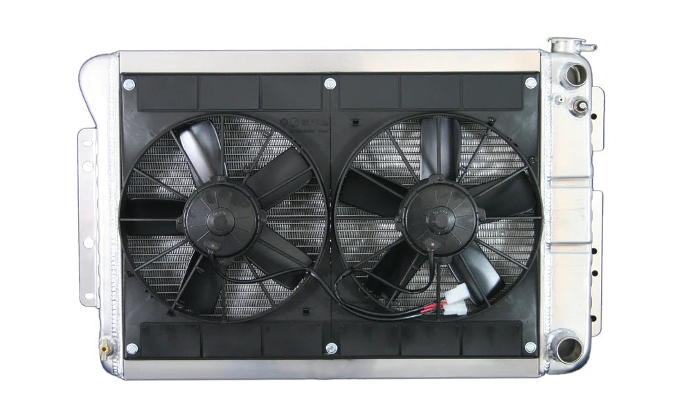 Dewitts Radiator Radiator w/Fans Camaro 67-69 LS Man Trans Raw MPN DEW32-6139022M For GM F-Body 1967-69