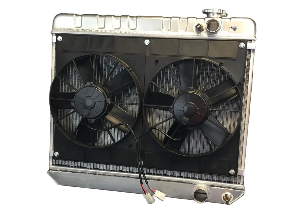 Dewitts Radiator Radiator w/Fans Nova LS 73-74 Manual Trans Raw MPN DEW32-6139035M For GM 1973-74