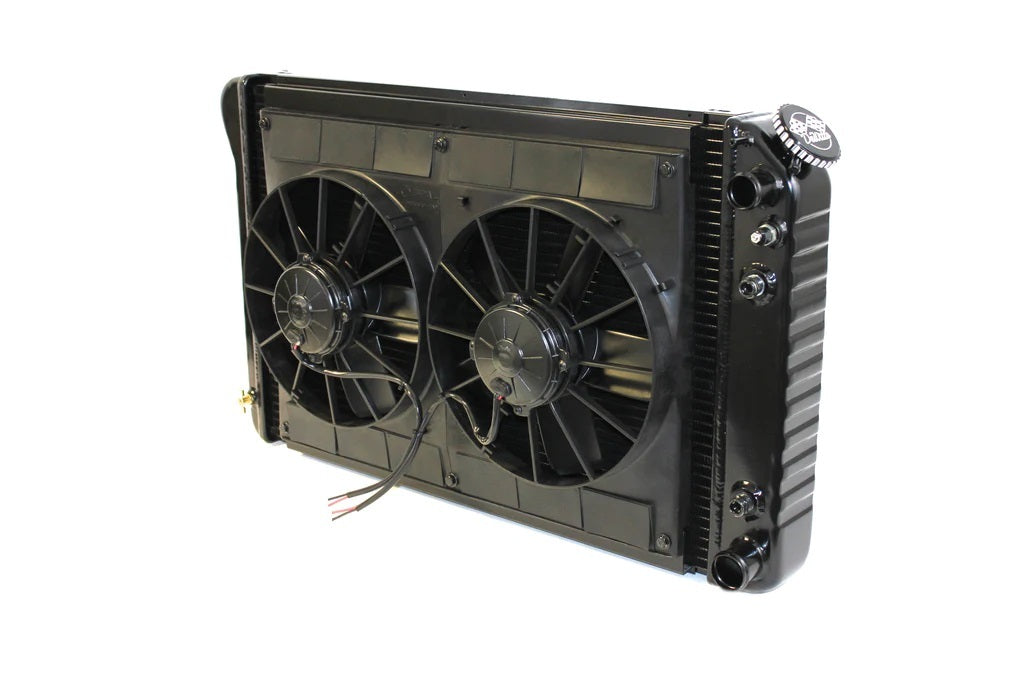 Dewitts Radiator Radiator w/Fans Camaro LS 70-81 Auto Trans Blk MPN DEW32-6239005A For GM F-Body 1970-81