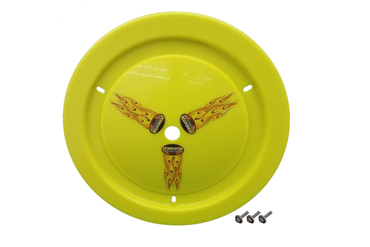 Dominator Race Products   Wheel Cover Bolt-On Fluo Yellow Real Style  DOM1006-B-FYE