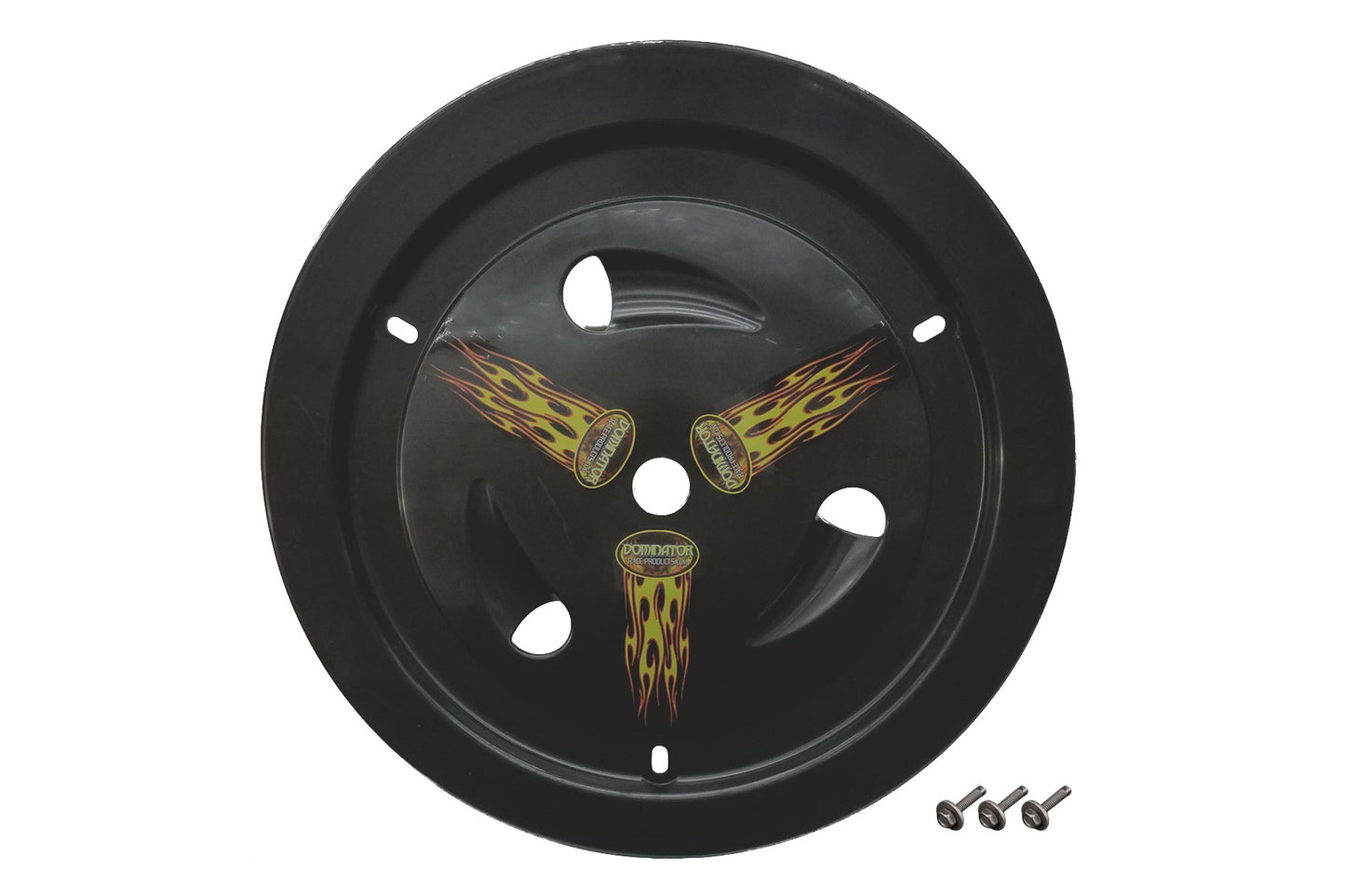 Dominator Race Products   Wheel Cover Bolt-On Black Real Style  DOM1007-B-BK
