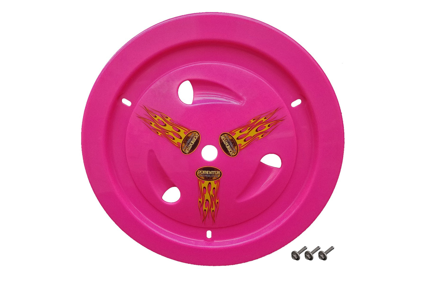 Dominator Race Products   Wheel Cover Bolt-On Pink Real Style  DOM1007-B-PK