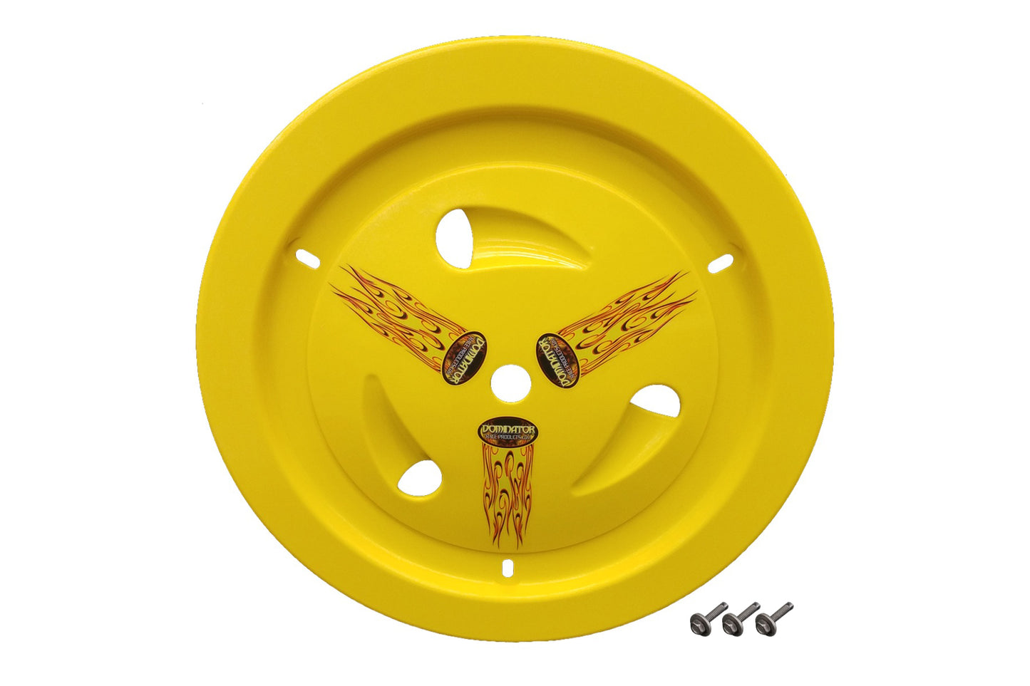 Dominator Race Products   Wheel Cover Bolt-On Yellow Real Style  DOM1007-B-YE