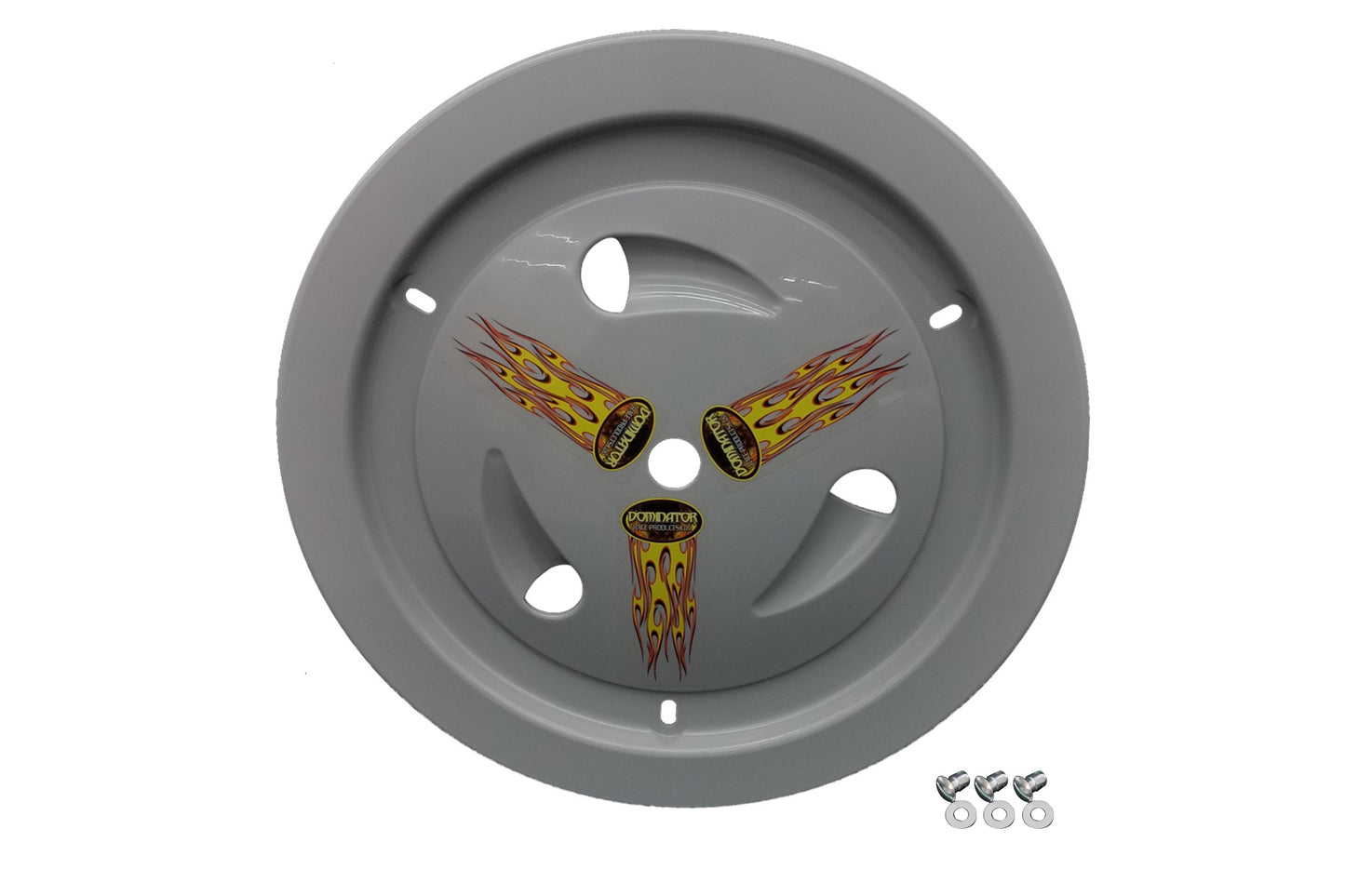 Dominator Race Products   Wheel Cover Dzus-On Gray Real Style  DOM1007-D-GRY