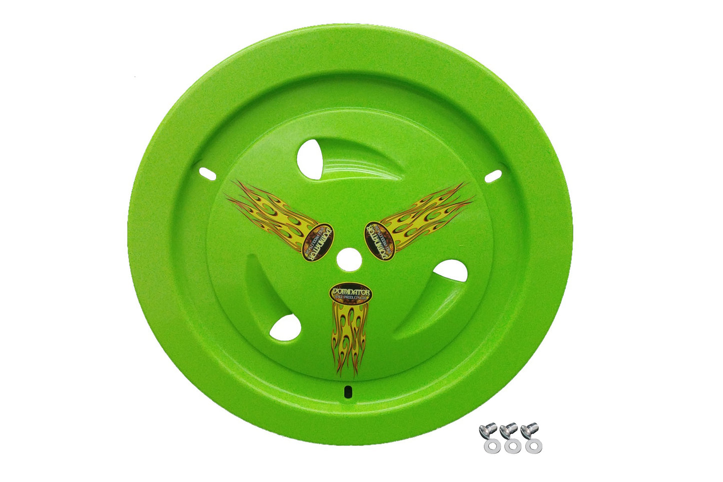 Dominator Race Products   Wheel Cover Dzus-On Xtr Green Real Style  DOM1007-D-XG