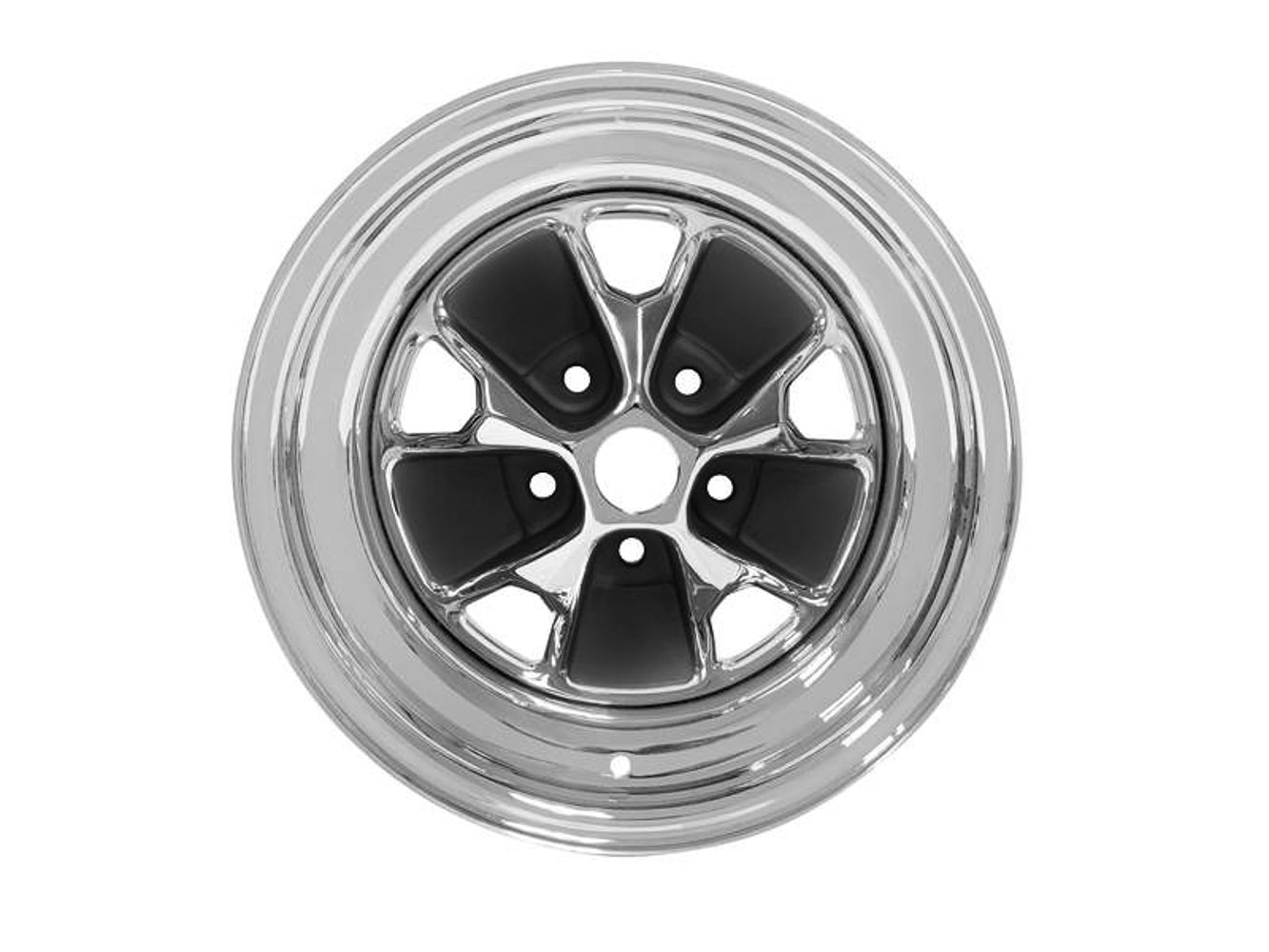 Drake Automotive Group   14 x 7 Mustang Styled Steel Wheel Charcoal  DRAC5ZZ-1007-BR