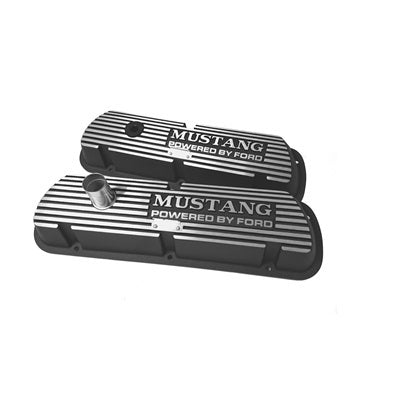 Drake Automotive Group   Mustang Valve Covers Aluminum  DRAC5ZZ-6A582-A-B