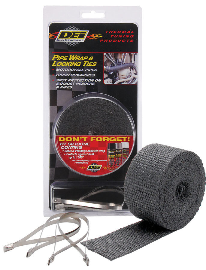 Design Engineering   Exhaust Wrap Kits-Kit - Pipe Wrap & Locking Tie  DSN10119