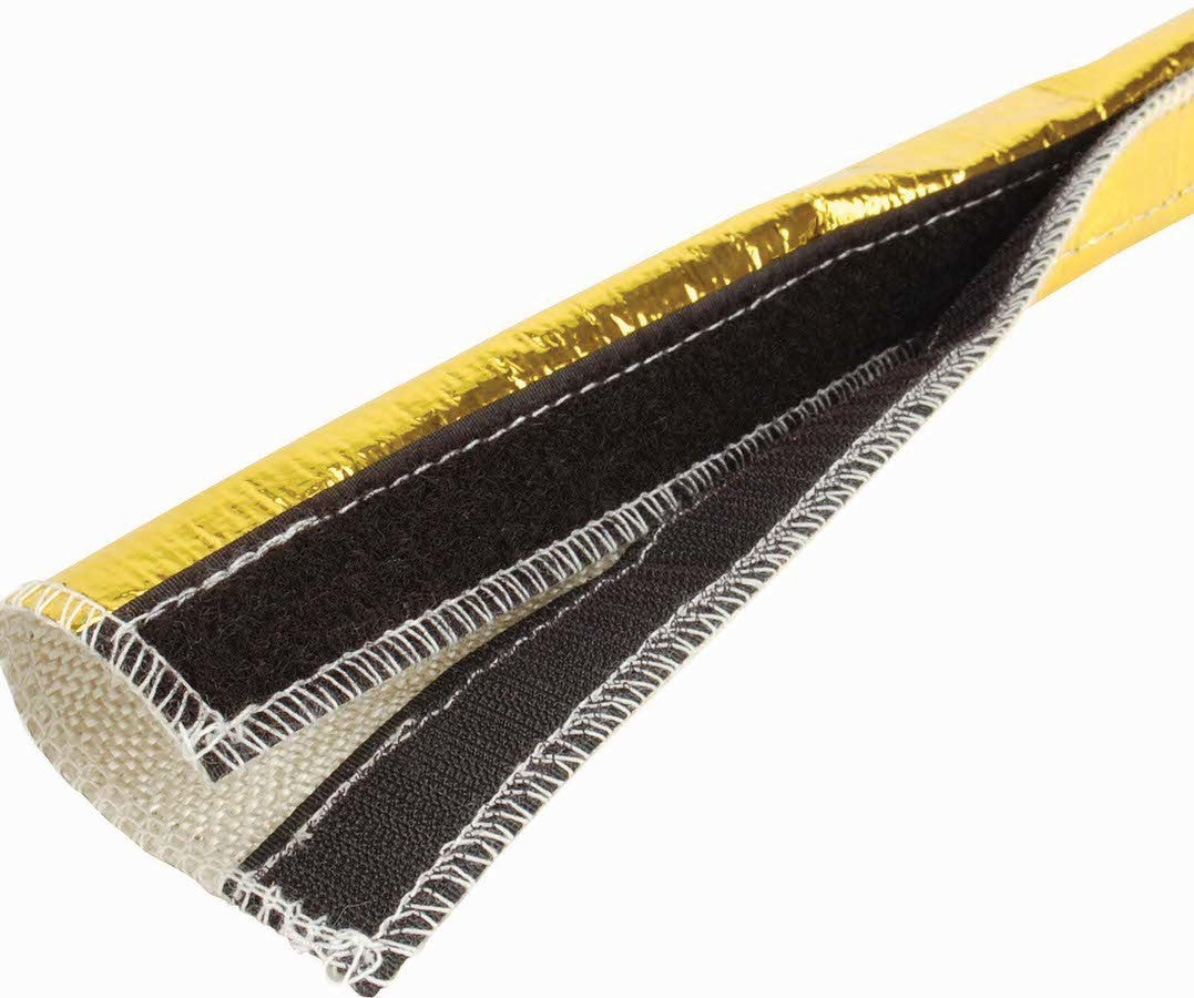 Design Engineering   Heat Shroud Gold 1/2in to 1-1/4in ID x 3 Feet  DSN10458