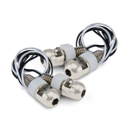 Design Engineering Lite'n Boltz License Plate Bolts Pair White MPN DSN30301