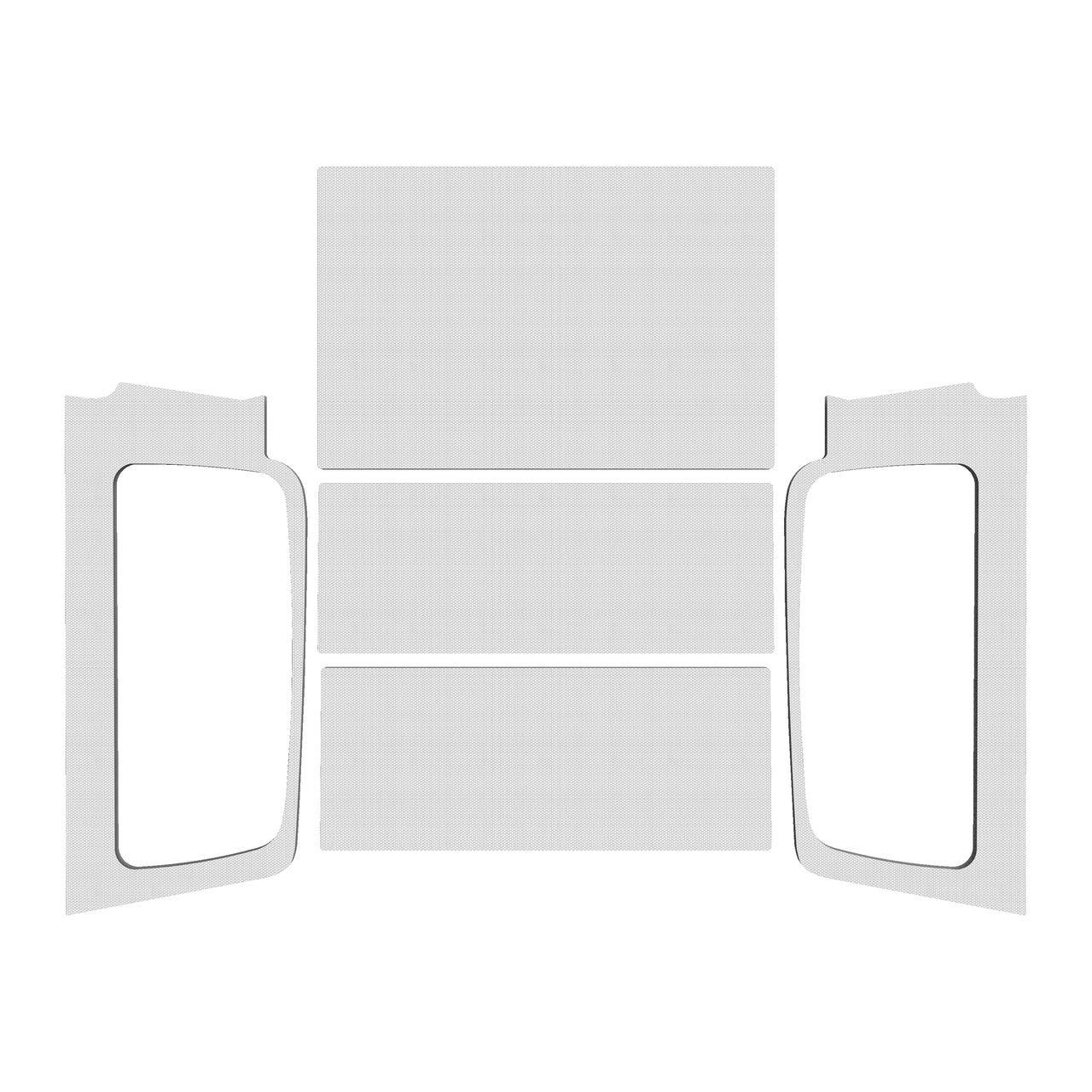 Design Engineering 2004-06 Jeep Wrangler LJ Headliner Kit White MPN DSN50602 For Jeep Wrangler TJ 2004-06