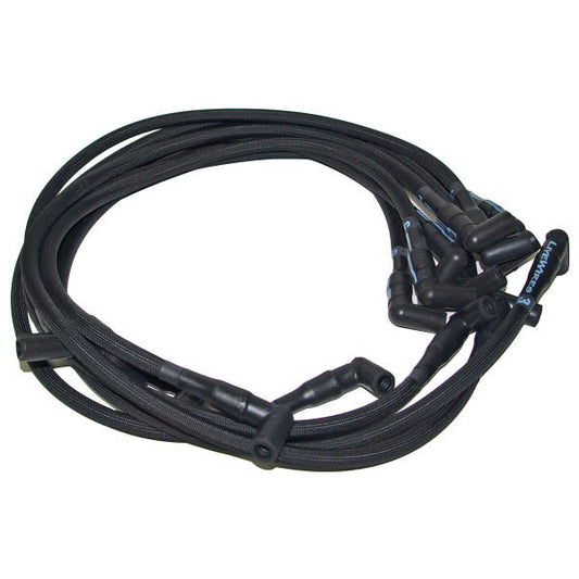 PERFORMANCE DISTRIBUTORS  Live Wires BBC Under Headers HEI 90 Deg Black  DUIC9055BK