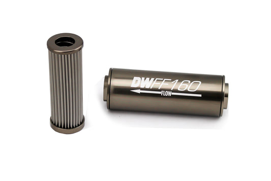 Deatschwerks Fuel Filter 8an Female ORB Ports 160mm Length MPN DWK8-03-160-010K