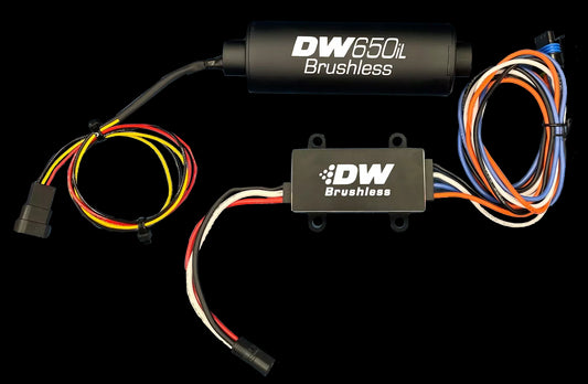 Deatschwerks   DW 650IL Brushless Fuel Pump w/Single/Dual Cont.  DWK9-650-C105