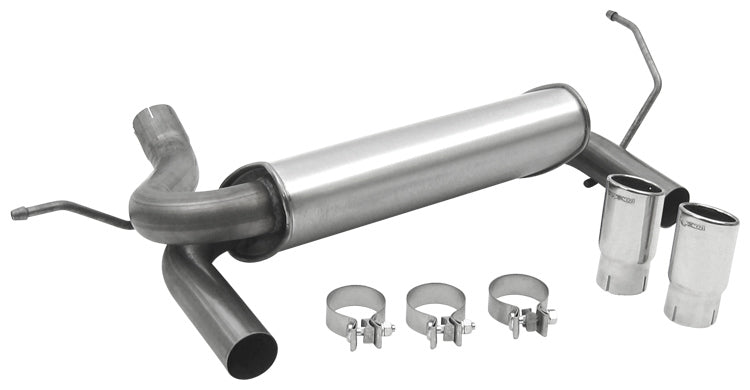 Dynomax SS Axle Back Exhaust 07-18 Wrangler 3.6/3.8L MPN DYN39510 For Jeep Wrangler JK, V6 2007-18