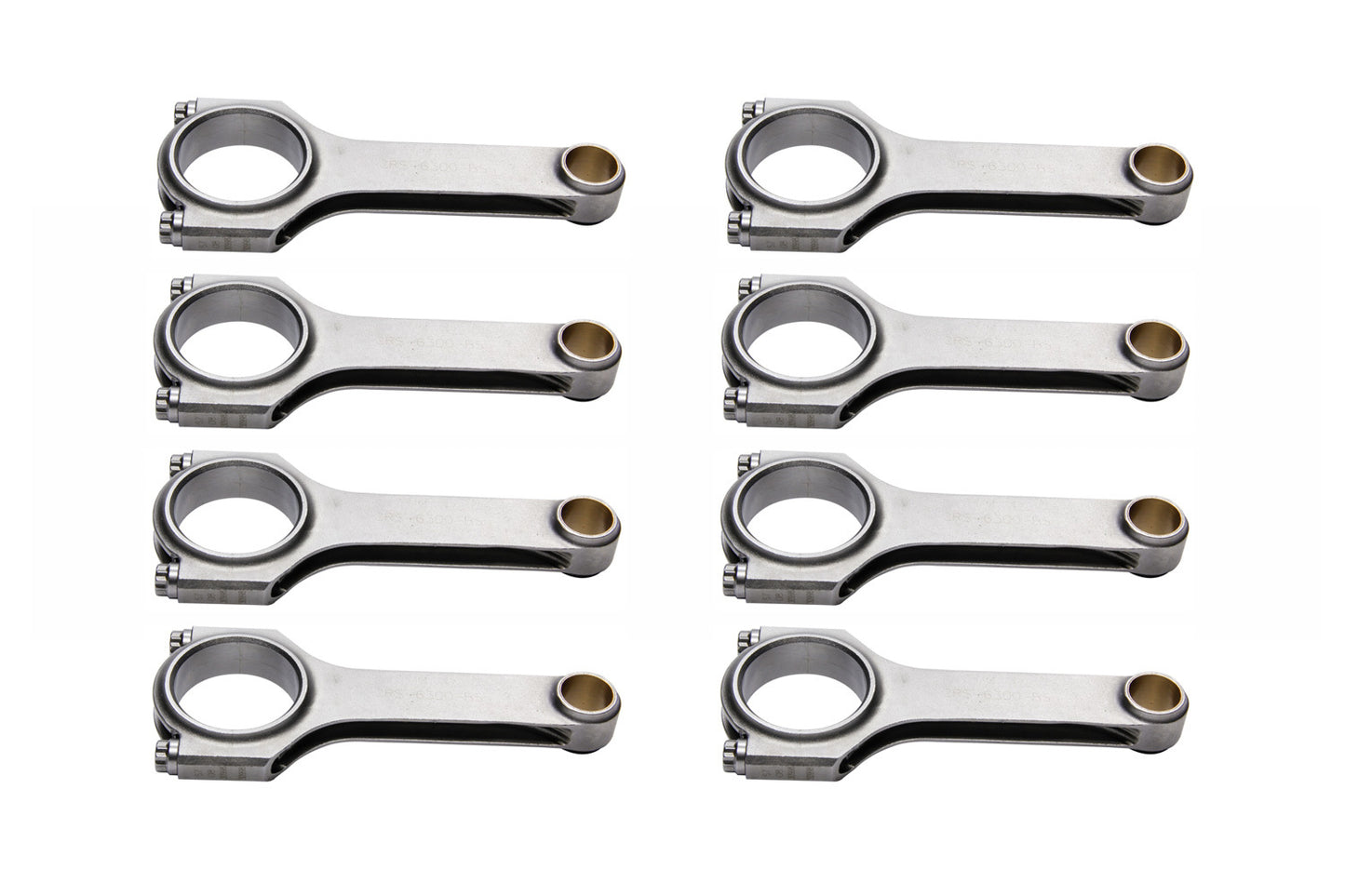 Eagle   SBC 4340 Forged H-Beam Rods 6.300 w/L19 Bolts  EAGCRS6300B3DL19