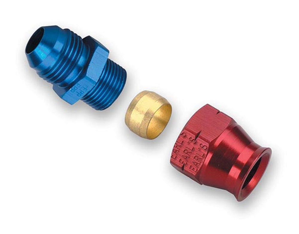 Earls   #6 Male Alum to 5/16in Tubing Adapter  EAR165056ERL