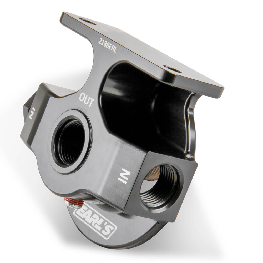 Earls   Billet Remote Oil Filter Mount - Lightweight  EAR2188ERL