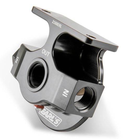 Earls   Billet Remote Oil Filter Mount - Lightweight  EAR2188ERL