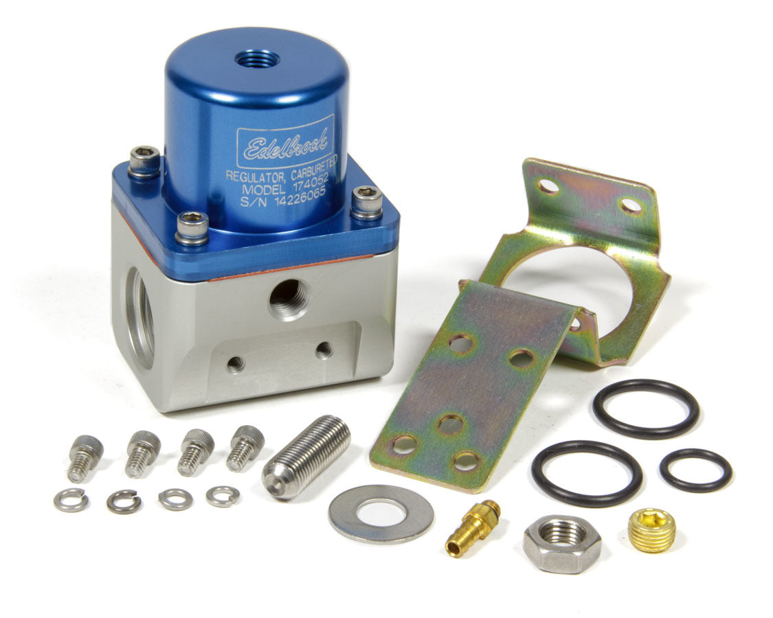 Edelbrock Fuel Pressure Regulator Bypass Style 180GPH Blue MPN EDE174052
