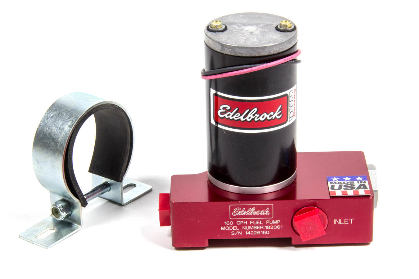 Edelbrock Carb Electric Fuel Pump 160GPH @ 12psi Red MPN EDE182061