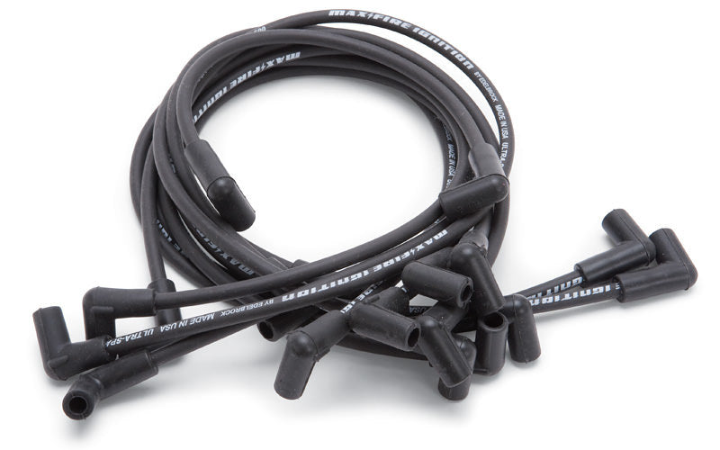 Edelbrock   Max Fire Plug Wire Set SBC w/HEI 90 Deg Black  EDE22702