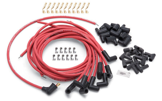 Edelbrock   Max Fire Plug Wire Set w/HEI 90 Degree Red  EDE22711