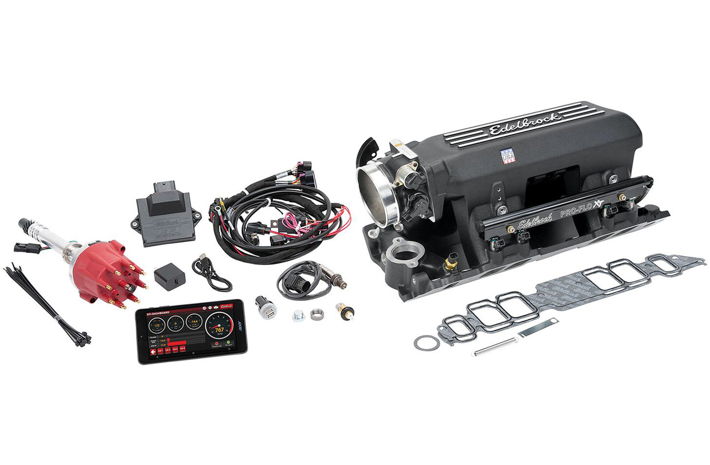 Edelbrock Pro-Flo 4 EFI Kit BBC Gen V w/RP Heads MPN EDE35883 For Chevy