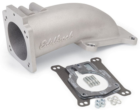Edelbrock 90mm Ultra-Low Profile T/B Intake Elbow MPN EDE3847
