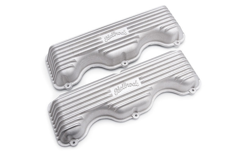 Edelbrock   Valve Cover Kit Classic Finned Chevy 348-409  EDE41409