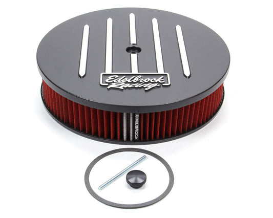 Edelbrock Air Cleaner Kit Race Series 14in x 3in Black MPN EDE41663
