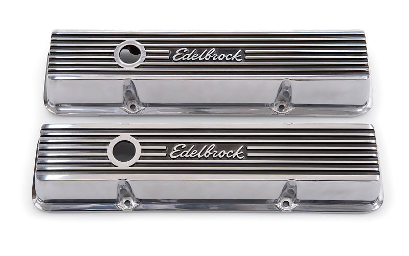 Edelbrock Valve Cover Kit Elite II Series SBC Short MPN EDE4262 For Chevy