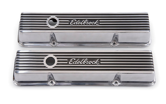 Edelbrock Valve Cover Kit Elite II Series SBC Short MPN EDE4262 For Chevy