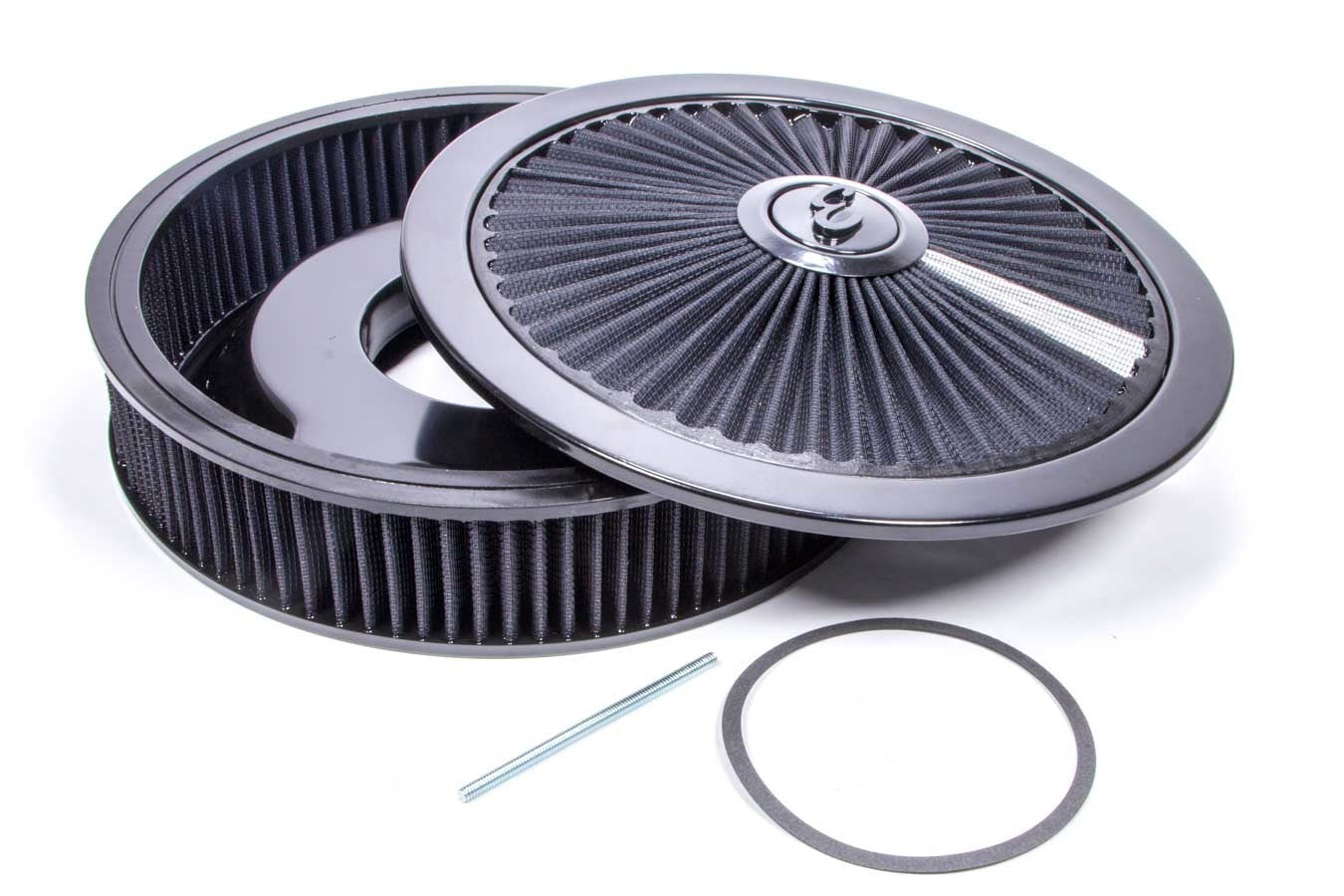 Edelbrock Air Cleaner Kit - 14in Dia. Breathable - Black MPN EDE43662