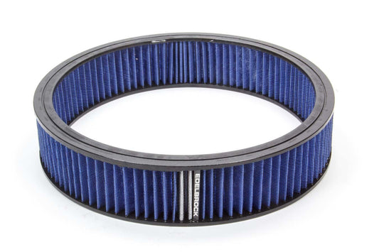 Edelbrock   Air Filter Element Blue 14in x 3in  EDE43667