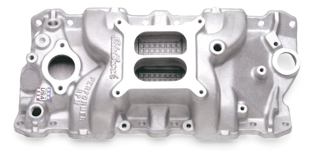 Edelbrock SBC Performer RPM Manifold - 262-400 MPN EDE7101 For Chevy