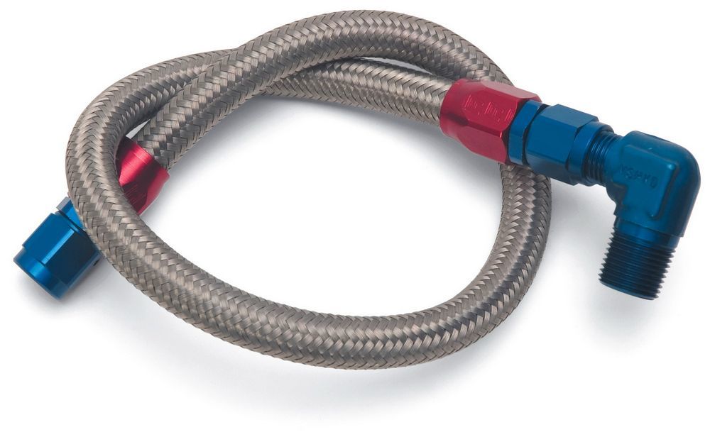 Edelbrock SBC S/S Braided Fuel Line Kit MPN EDE8123