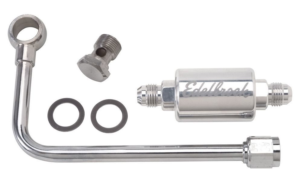 Edelbrock   Polished Fuel Line & Filter Kit  EDE8131
