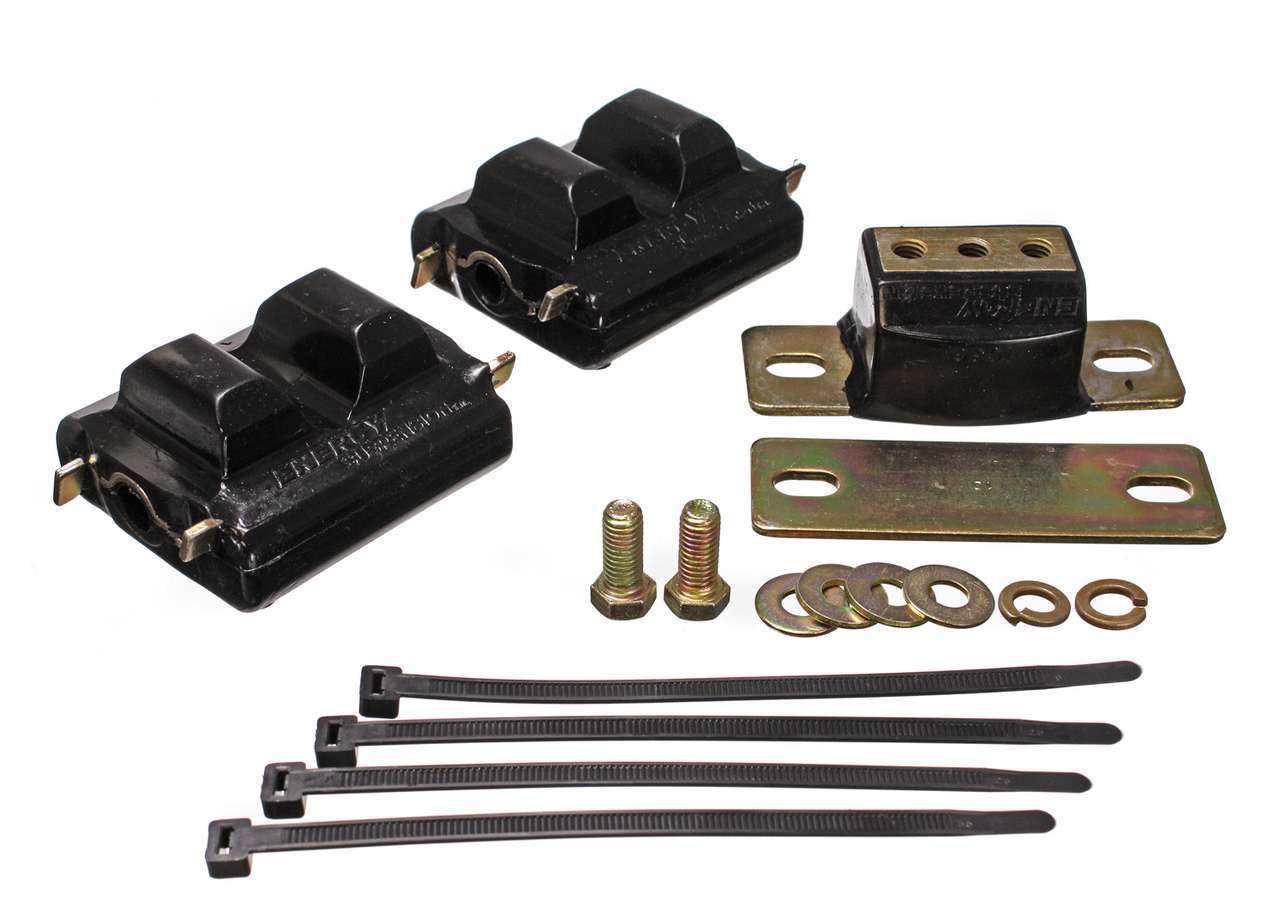 Energy Suspension SBC Motor & Trans Mount Kit Zinc Finish Black MPN ENE3-1130G For Chevy 1973-90