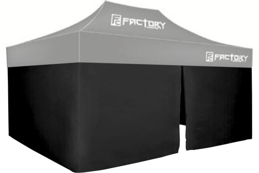 Factory Canopies   Wall Kit Black 10ft x 15ft Canopy  FAC41001-KIT