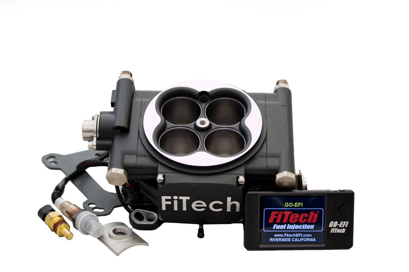 Fitech Fuel Injection   Go EFI 4 600hp Basic Kit Matte Black  FIT30002